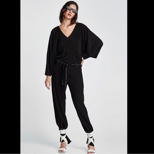 NWT Zara Pleated Kimono Bodysuit